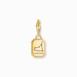 Gold-plated charm pendant zodiac sign Capricorn with zirconia from the Charm Club collection in the THOMAS SABO online store
